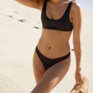 PACsun LA Hearts Black Bikini Bottoms Small